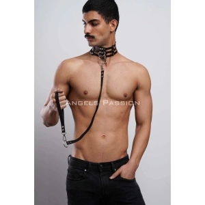 Erkek Choker - Tasma Set, Choker Harness Takım, Erkek Partywear - APFTM53