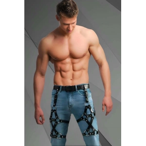 Erkek Deri Bacak Harness, Bacak Aksesuar, Kot Aksesuar, Partywear - APFTM201