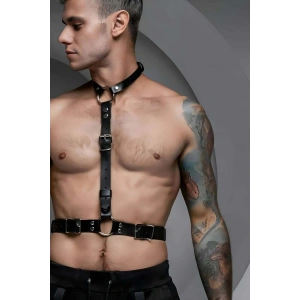 Erkek Deri Boyundan Askılı Bel Kemeri Harness - APFTM124