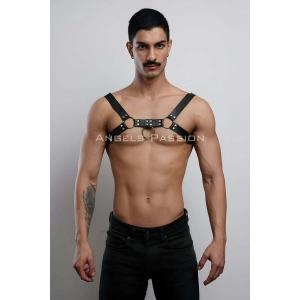 Erkek Göğüs Harness, Fantazi Giyim Deri Harness - APFTM7