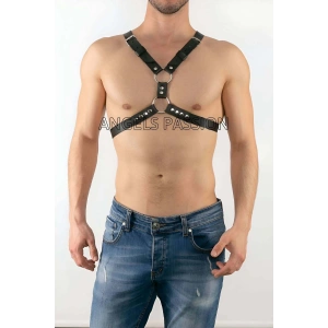 Erkek Göğüs Üzeri Deri Harness - Sexy Erkek Fantazi Giyim - Erkek İç Giyim - APFTM13