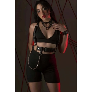 Fantazi Deri Omuzdan Askılı Harness - APFT1266