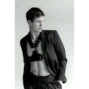 Fantazi Erkek Deri Göğüs Harness - APFTM120