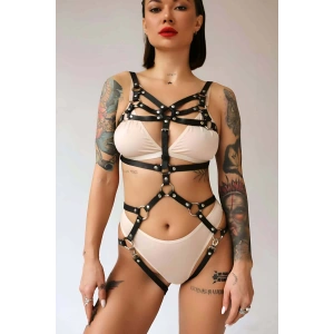 Fantezi Deri Iç Giyim Ve Kelepçe Takım - APFT724