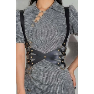 Giysi Üzeri Giyilebilir Omuzdan Askılı Çok Sıralı Bel Kemeri - APFT1187