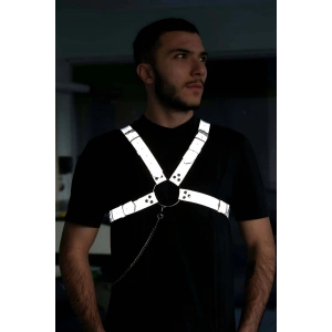 Karanlıkta Parlayan Reflektörlü Erkek Göğüs Kemer - APFTM95