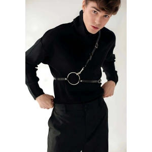 Omuz Detaylı Şık Erkek Deri Kemer - APFTM110