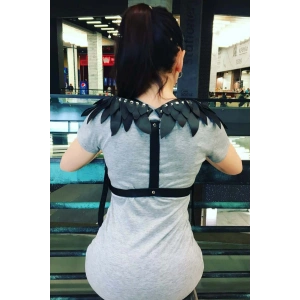 Omuz Parça Kanatlı Deri Harness - APFT726