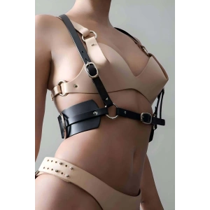 Omuzdan Askılı Deri Bel Harness, Askılı Bel Kemeri - APFT1148