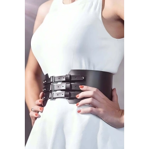 Önde 3 Toka Detaylı Şık Deri Kemer - APFT618