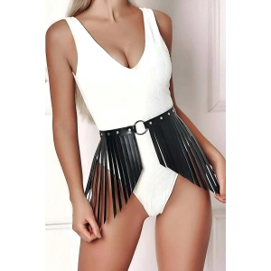 Püskül Detaylı Şık Kemer, Püsküllü Deri Kemer - APFT608