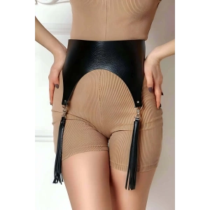 Püsküllü Deri Korse Kemer - APFT788