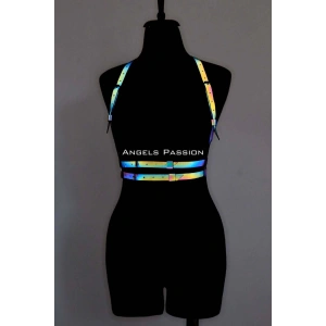 Renkli Reflektörlü Göğüs Harness, Karanlıkta Parlayan Göğüs Harness - APFT205