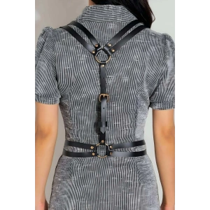 Seksi Omuzdan Askılı Deri Bel Kemeri, Giysi Aksesuar - APFT1180