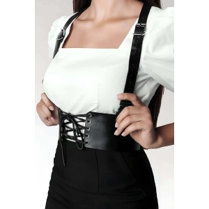 T-shirt, Elbise Üzeri Şık Deri Kemer - APFT822