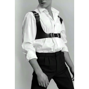 Tarz Deri Erkek Kemer, Şık Erkek Kemer, Erkek Gömlek Üzeri Kemer - APFTM111