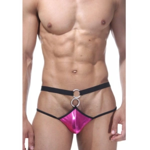 Tegan Fantezi Pembe Önü Halkalı Seksi Erkek String-tanga TG274594