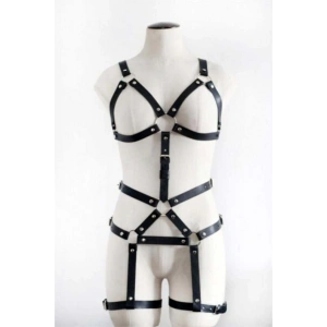 Vücut Saran Siyah Fantazi Giyim - APFT750