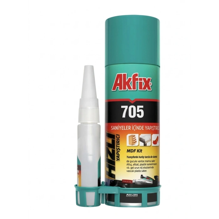 Akfix 705 Mdf Kit Hızlı Yapıştırıcı 200 Ml / 50 Gr