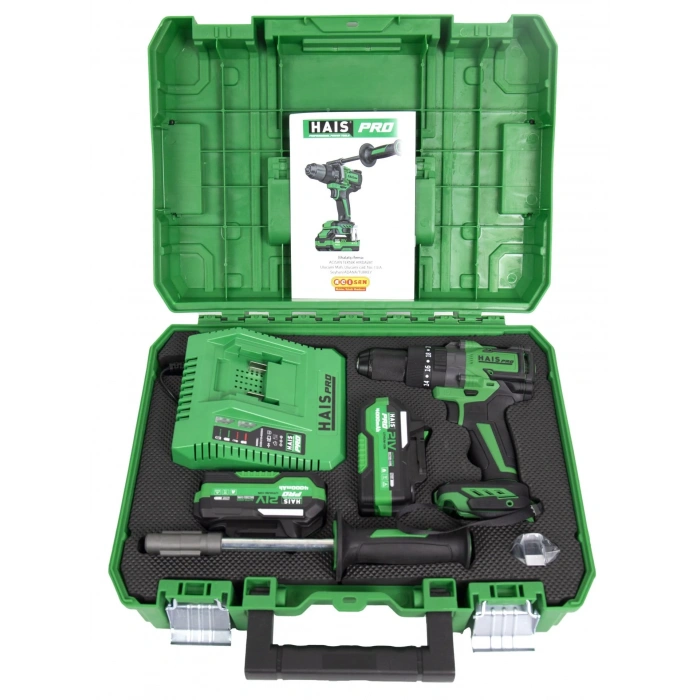 Hais Pro Profesyonel Darbeli Matkap 21 V 4.0 Ah Çift Akülü RB-DB2109