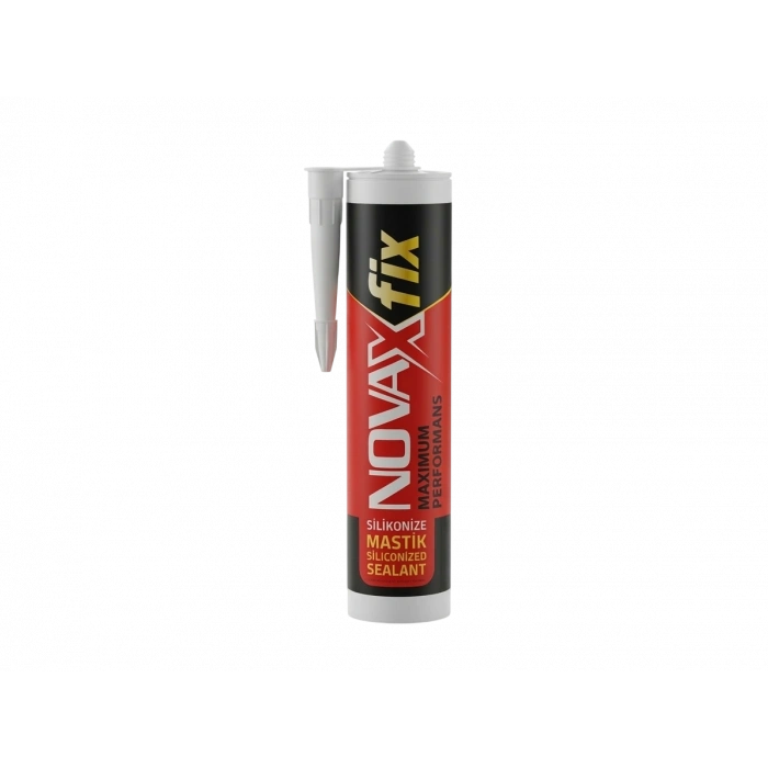 Novaxfix Silikonize Mastik Beyaz 450 Gr