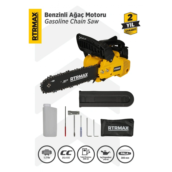 Rtrmax RTM953 1.2 Hp Benzinli Motorlu Testere