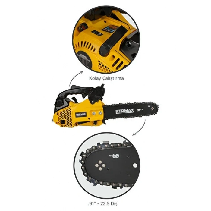 Rtrmax RTM953 1.2 Hp Benzinli Motorlu Testere