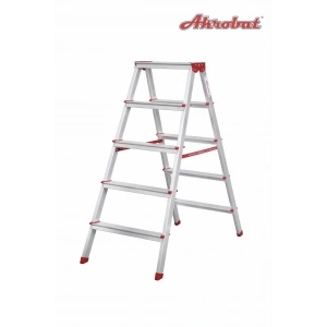 Akrobat Alüminyum 5 Basamaklı Çift Çıkışlı Merdiven