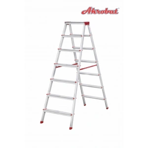 Akrobat Alüminyum 7 Basamaklı Çift Çıkışlı Merdiven