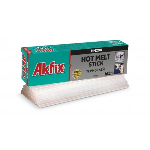 Akfix HM208 Kalın Mum Silikon Yapıştırıcı 1 Kg Kutulu Şeffaf