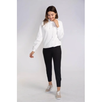 Lastikli Cepli Triko Eşofman Altı-SİYAH