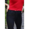 Yüksek Bel Yüksek Bel Skinny Jean Pantolon  Jean Pantolon - SİYAH