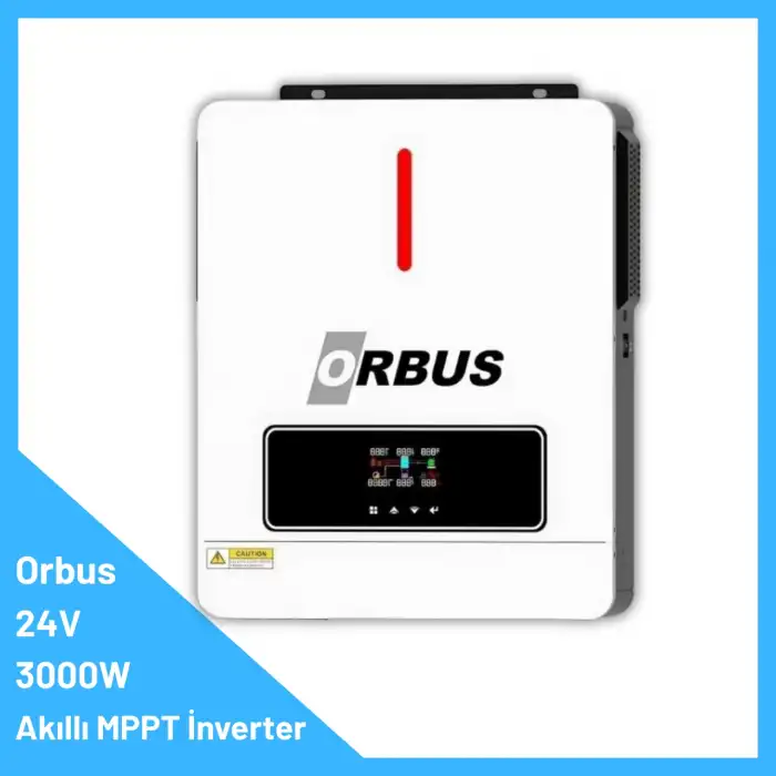 ORBUS 24V 3000W MPPT AKILLI İNVERTÖR | 3 Kw Solar İnverter