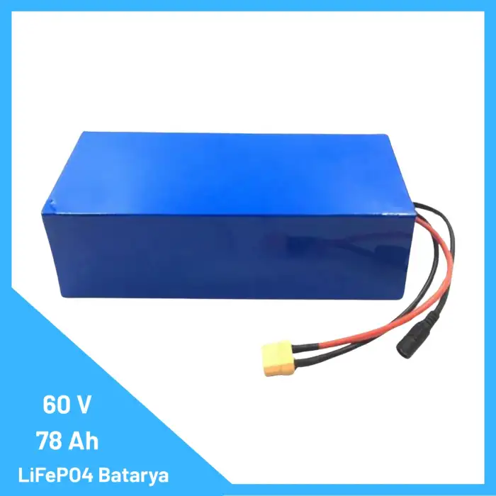 60V 78Ah Bluetooth’lu LiFePO4 Batarya - Yüksek Kapasiteli, Uzun Ömürlü ve BMS’li Lityum Enerji