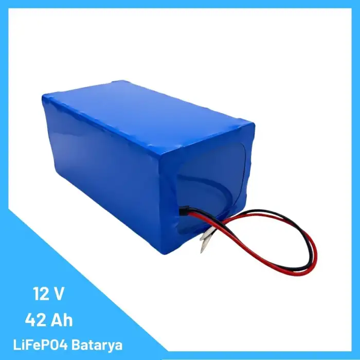 12V 42Ah LiFePO4 Batarya – Hafif, Güvenli, Kompakt Güç Kaynağı