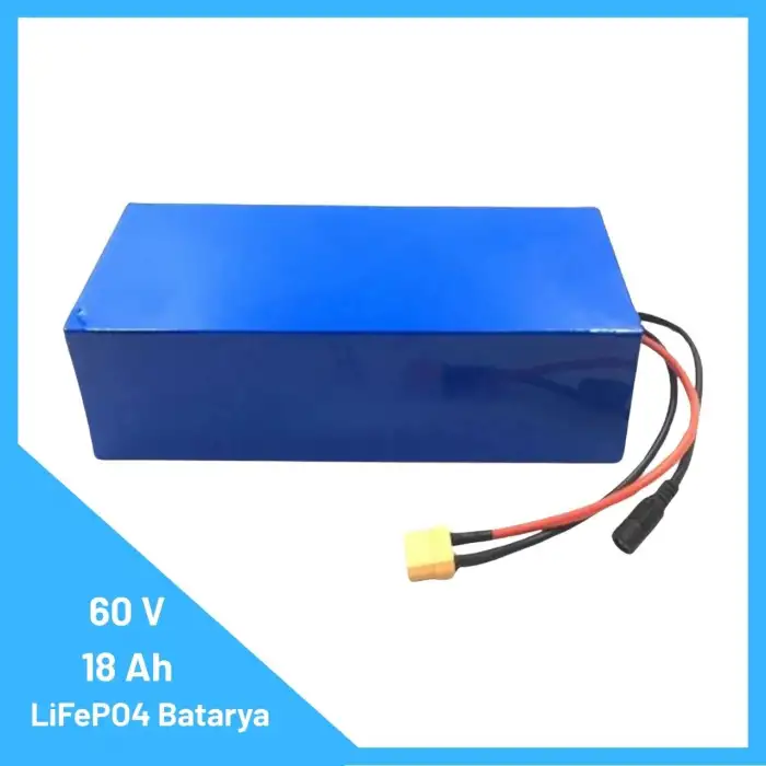 60V 18Ah LiFePO4 Batarya – Yüksek Kapasiteli, Uzun Ömürlü ve BMS’li Lityum Enerji
