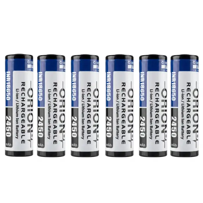 Orion 18650 2450mAh 5C Yüksek Deşarjlı Li-Ion Pil - 6lı Paket