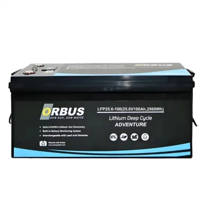 Orbus 25.6V 100Ah Solar & Marin & Karavan LiFePO4 Lityum Akü