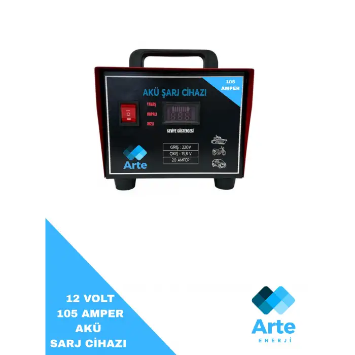 ARTE AKÜ ŞARJ CİHAZI 12 VOLT 105 AMPER