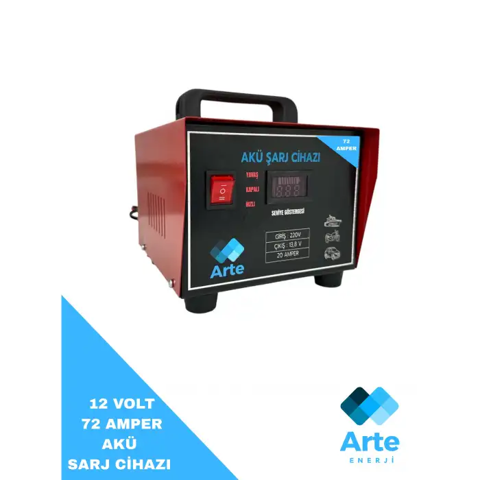 ARTE AKÜ ŞARJ CİHAZI 12 VOLT 72 AMPER
