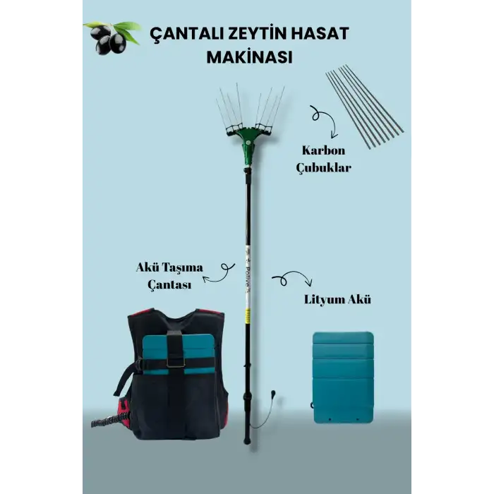 Çantalı Zeytin Hasat Makinesi