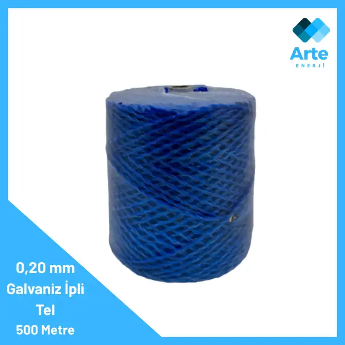 Elektrikli Çit 0,20mm Galvaniz İpli Tel 500 Metre – Hafif, Esnek ve Uygun Maliyetli Koruma