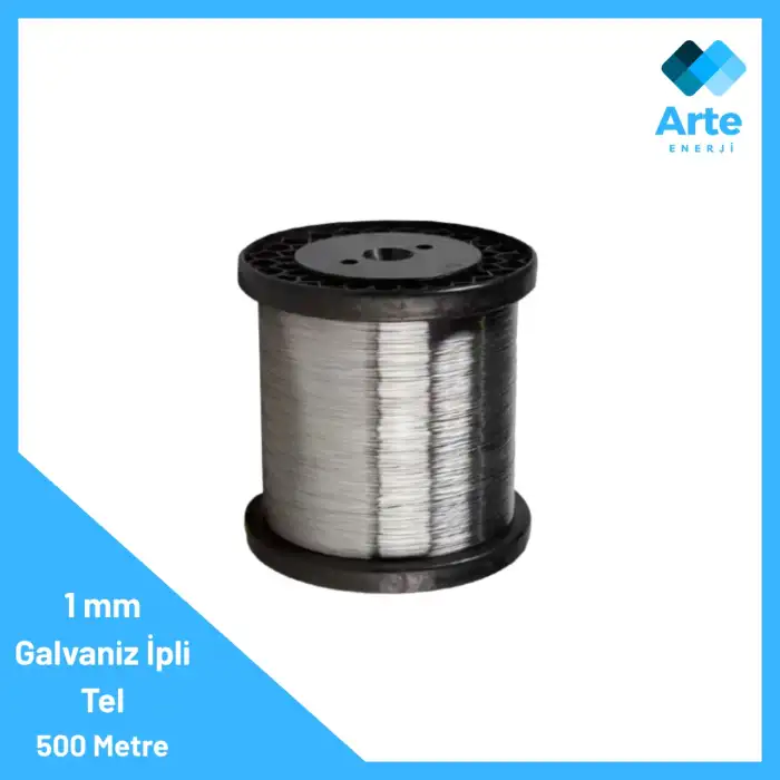 Elektrikli Çit Teli – 1mm Galvaniz Tel 500 Metre | Dayanıklı, Paslanmaz ve Uzun Ömürlü