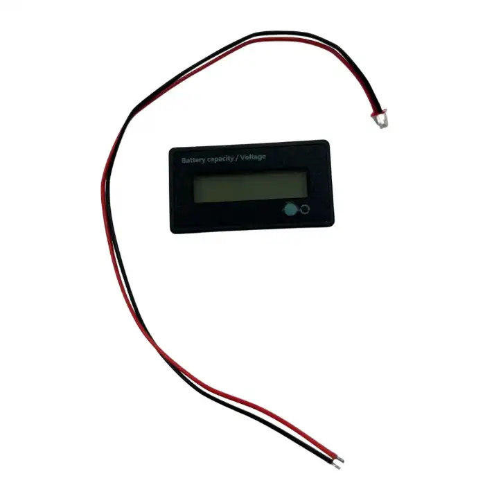 LCD Batarya Kapasite / Voltaj Göstergesi 12-84V Lion / LiFePO4 / Akü için Mavi Led - Tek Renk