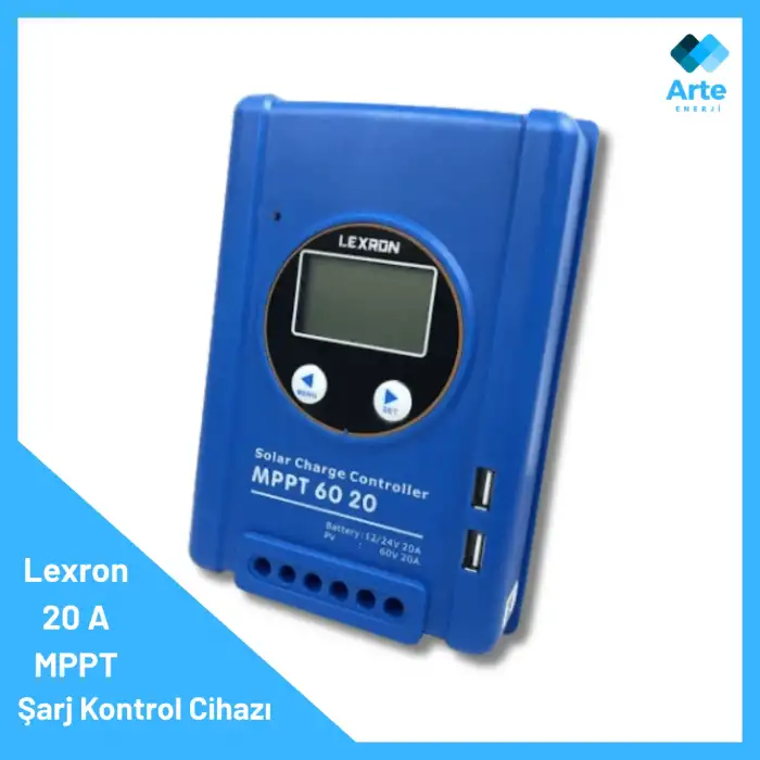 Lexron 20 A MPPT Şarj Kontrol Cihazı