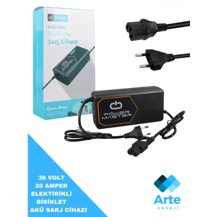 Powermaster PM-31122 36 Volt 20 Amper Elektrikli Bisiklet Şarj Cihazı Özellikleri