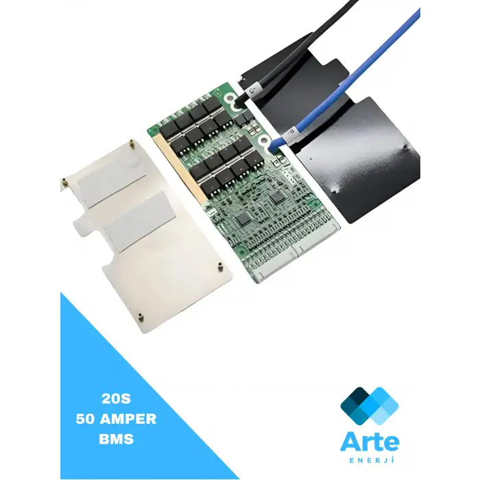Setapower 20S 50A LiFePo4 BMS Balanslı - Ortak Port