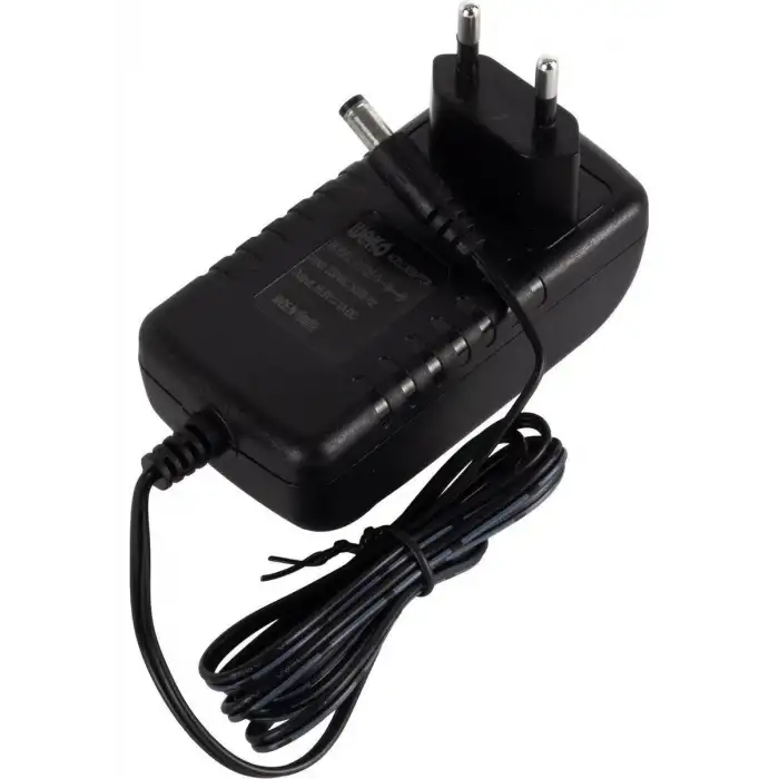 WEKO 16.8V 1A Akü Şarj Cihazı – 5.5×2.5 mm + Krokodil, LED’li