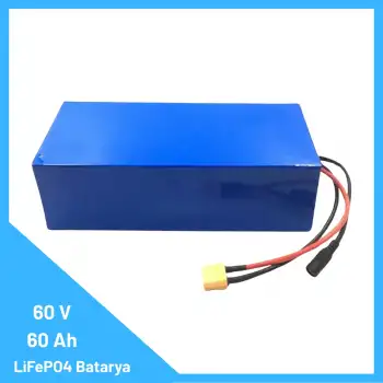 60V 60Ah Bluetooth’lu LiFePO4 Batarya – Yüksek Kapasiteli, Uzun Ömürlü ve BMS’li Lityum Enerji