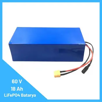 60V 18Ah LiFePO4 Batarya – Yüksek Kapasiteli, Uzun Ömürlü ve BMS’li Lityum Enerji